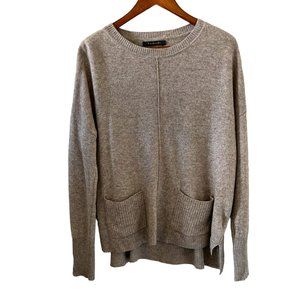 Tahari Gray Crew Neck Sweater